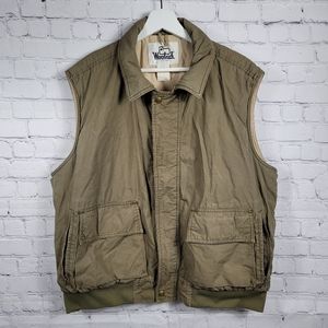 Woolrich Vintage Brown Sleeveless Snap Jacket